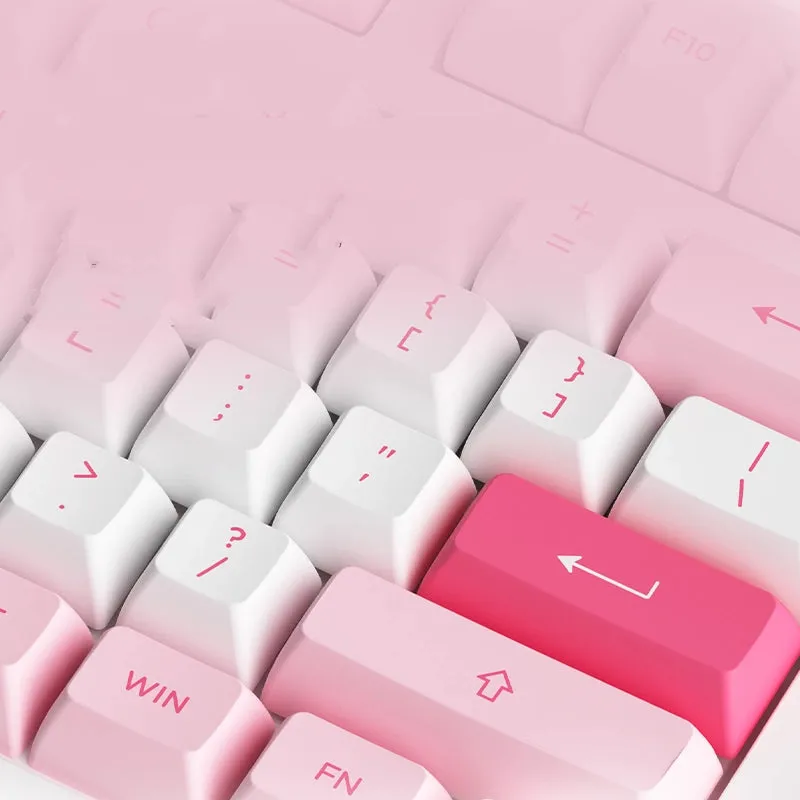Kawain Pink Wireless Mechanical Keyboard