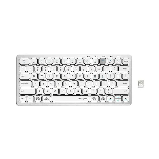 Kensington mutli device dual wireless keyboard silver
