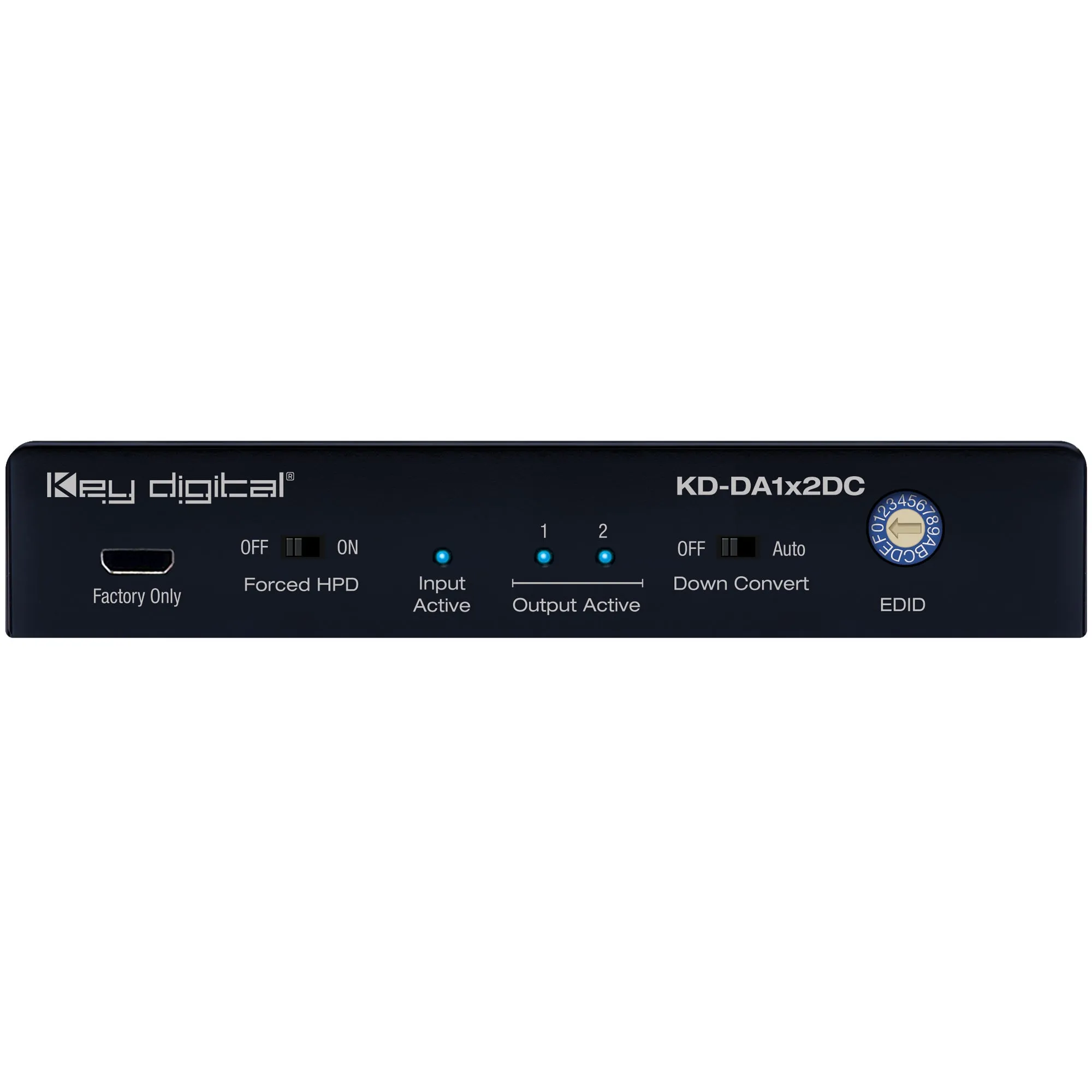 Key Digital KD-DA1X2DC HDMI Distribution Amplifier