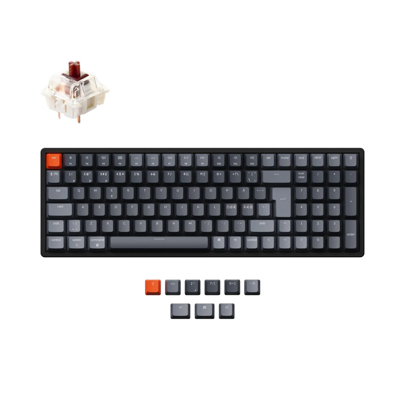 Keychron K4 Wireless Mechanical Keyboard (Nordic ISO Layout) - Version 2
