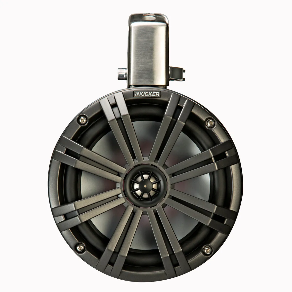 Kicker 45KMTC8 8" Marine Coaxial Tower System - Pair (Charcoal)
