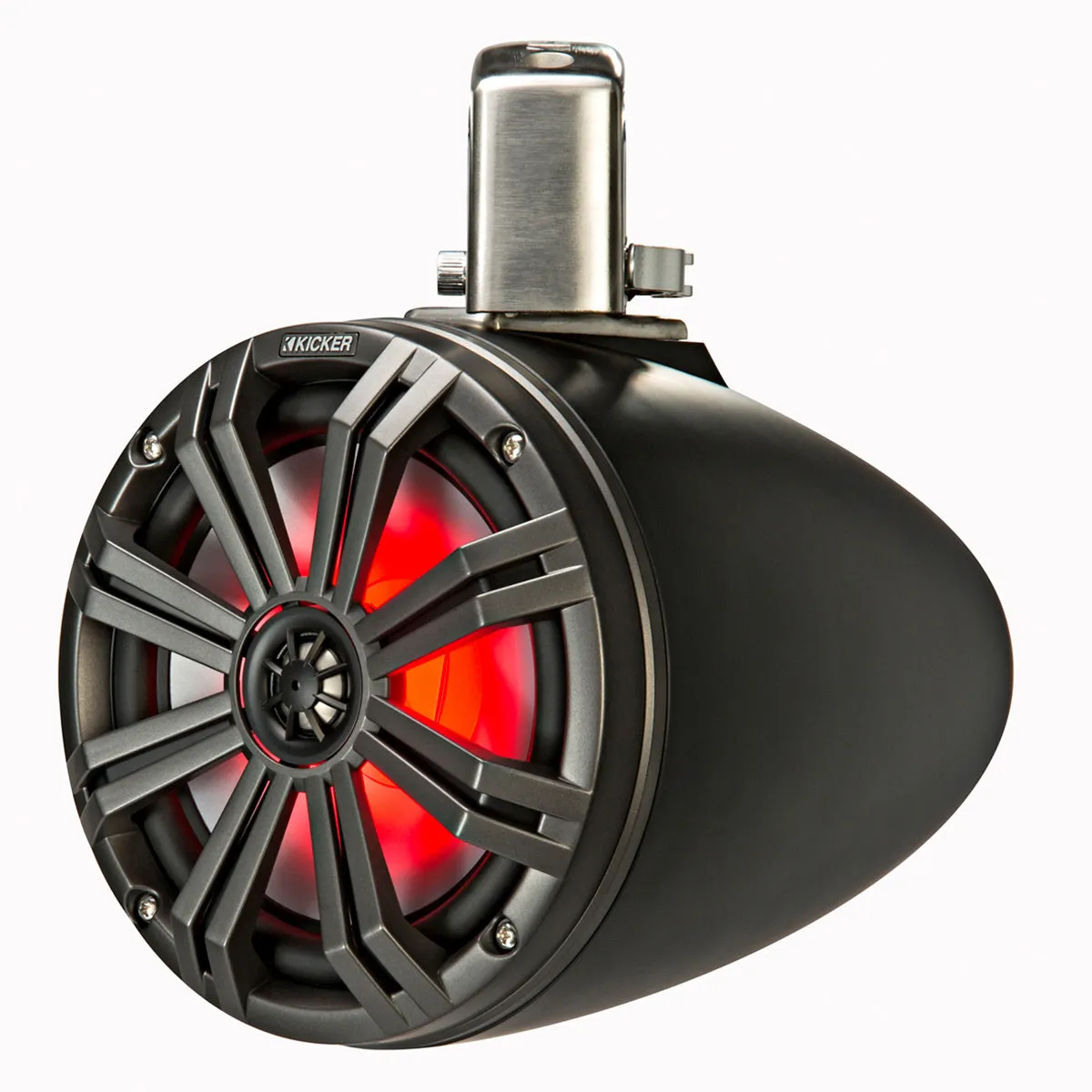 Kicker 45KMTC8 8" Marine Coaxial Tower System - Pair (Charcoal)