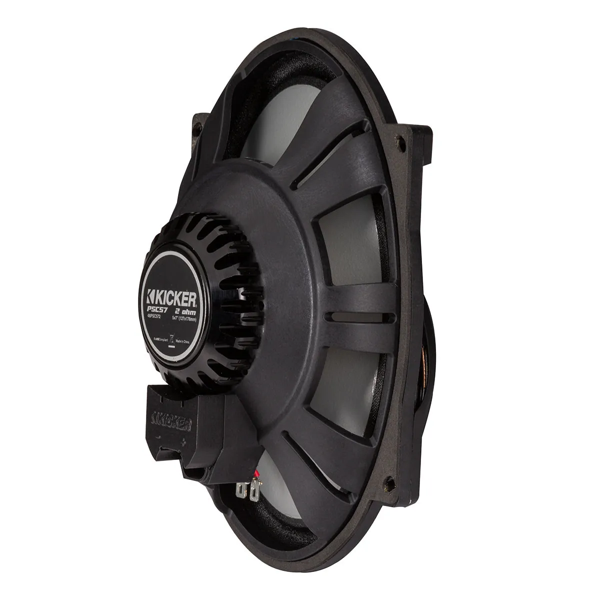Kicker PS 5 x 7" Replacement 2-Way Coaxial 2 ohm Weather-Proof Speakers for 2006 and Newer Harley Davidson - Pair