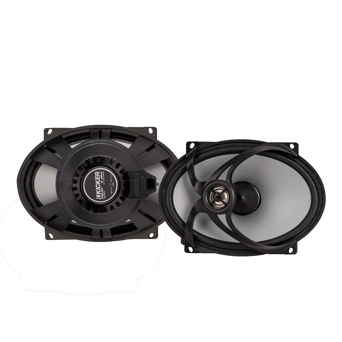 Kicker PS 5 x 7" Replacement 2-Way Coaxial 2 ohm Weather-Proof Speakers for 2006 and Newer Harley Davidson - Pair