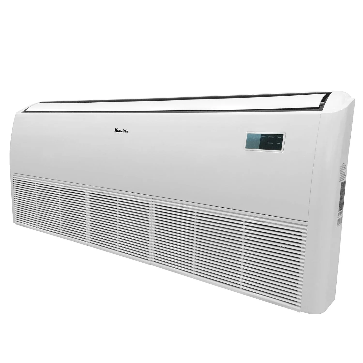 Klimaire 36,000 BTU Ductless Ceiling Suspended Unit with 36,000 BTU up to 15.2 SEER2 Air Conditioner