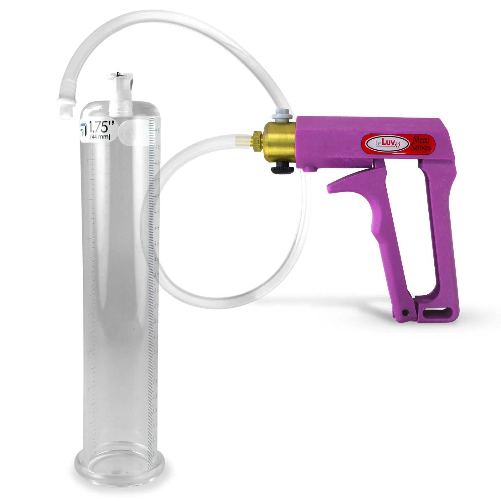 LeLuv MAXI Penis Pump Blue/Purple Handle | 9"/12" Length x Diameter 1.35"-5.00"