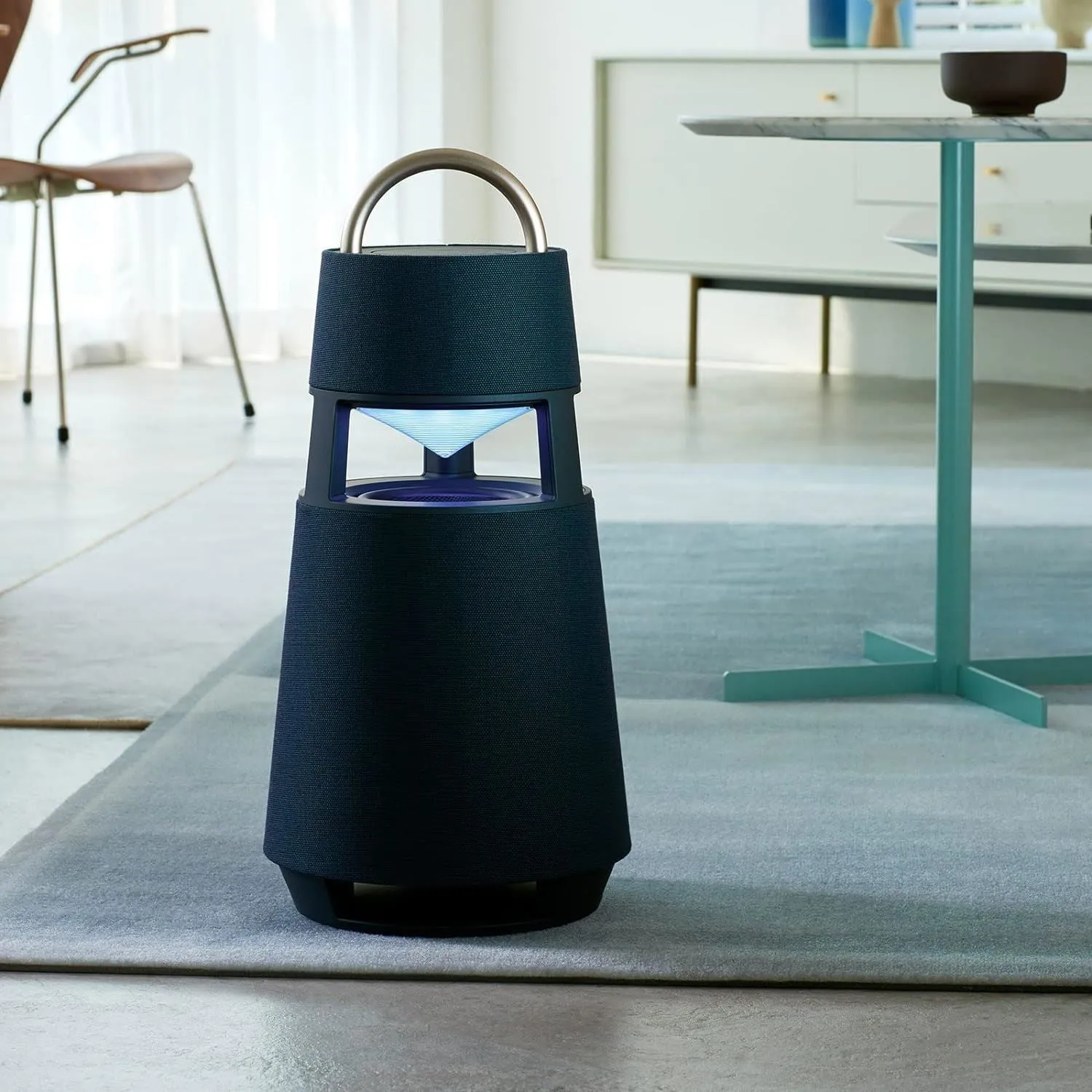 LG XBOOM 360 RP4G Omnidirectional Sound Bluetooth Speaker with Mood Lighting Black - RP4.DGBRLLK