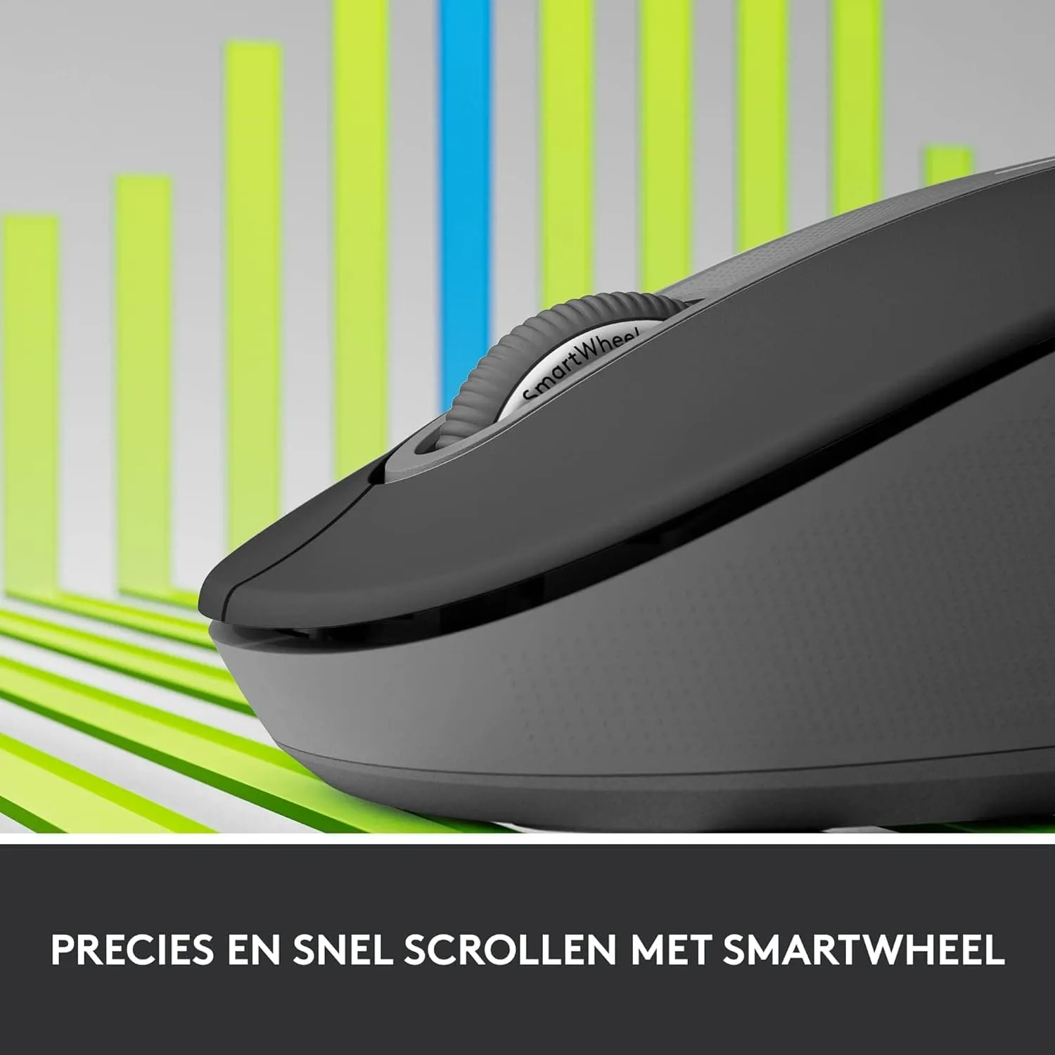 Logitech Signature M650 L Full-Size Wireless Mouse, Silent Clicks, Customizable Side Buttons, Bluetooth - Grey