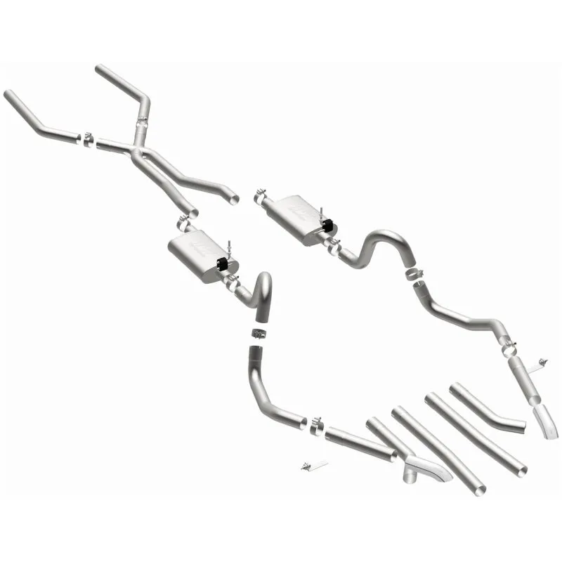 Magnaflow Performance Cat-Back Exhaust System - 2-1/2 in Diameter - 2-3/4 in Tips - V8 - GM A-Body 1968-72