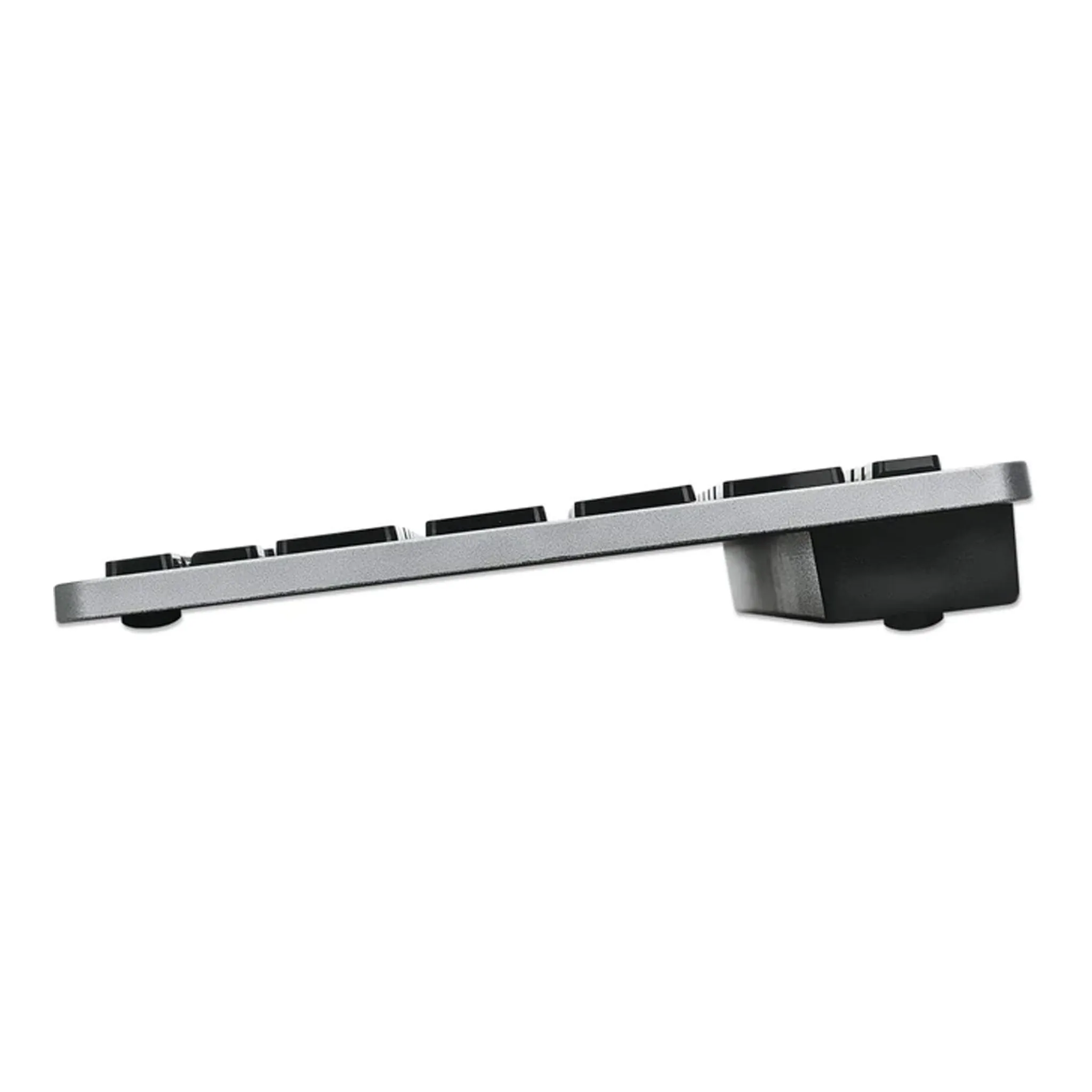 Manhattan 180559 Dark Gray Ultra Slim Dual-Mode Bluetooth 2.4GHz Wireless Keyboard