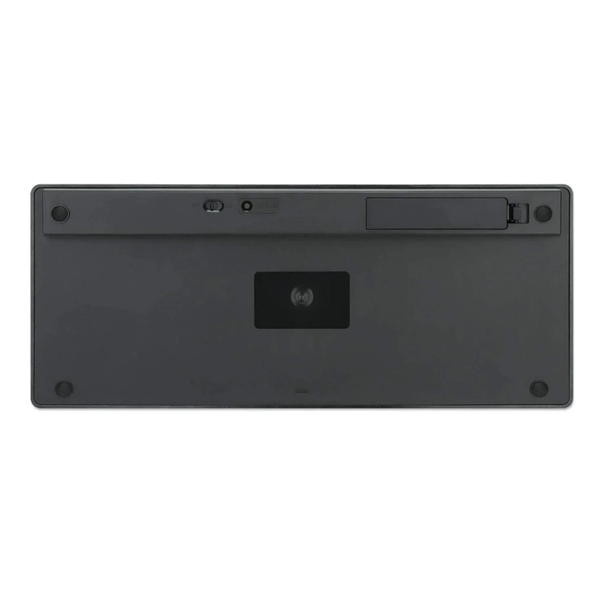 Manhattan 180559 Dark Gray Ultra Slim Dual-Mode Bluetooth 2.4GHz Wireless Keyboard