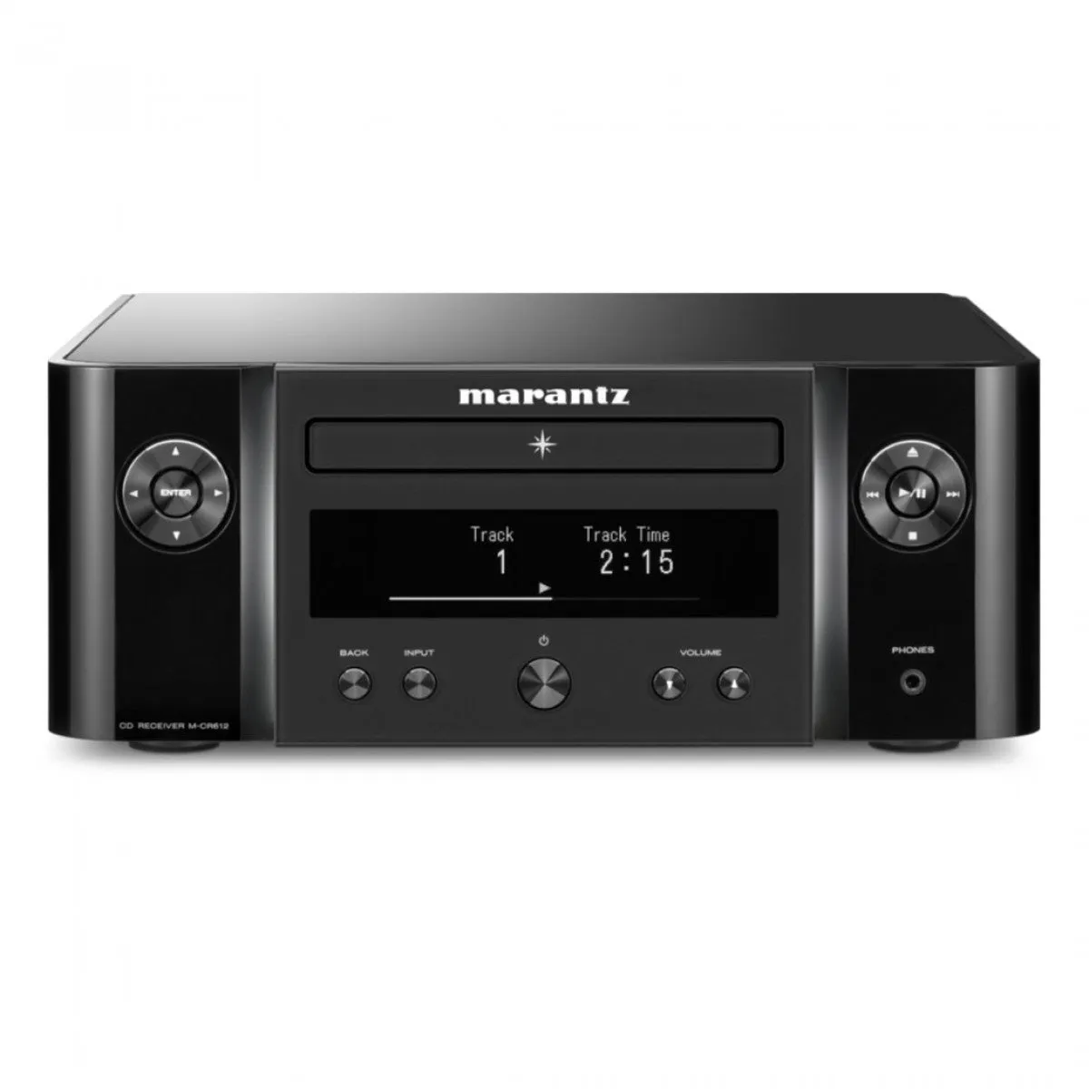 Marantz Melody X MCR612 Hifi Network System with Monitor Audio Bronze 50 Bookshelf Speaker Package Black