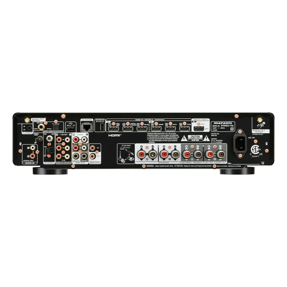 Marantz STEREO 70s 8K 2-Channel Home Theater Receiver with HEOS Built-in