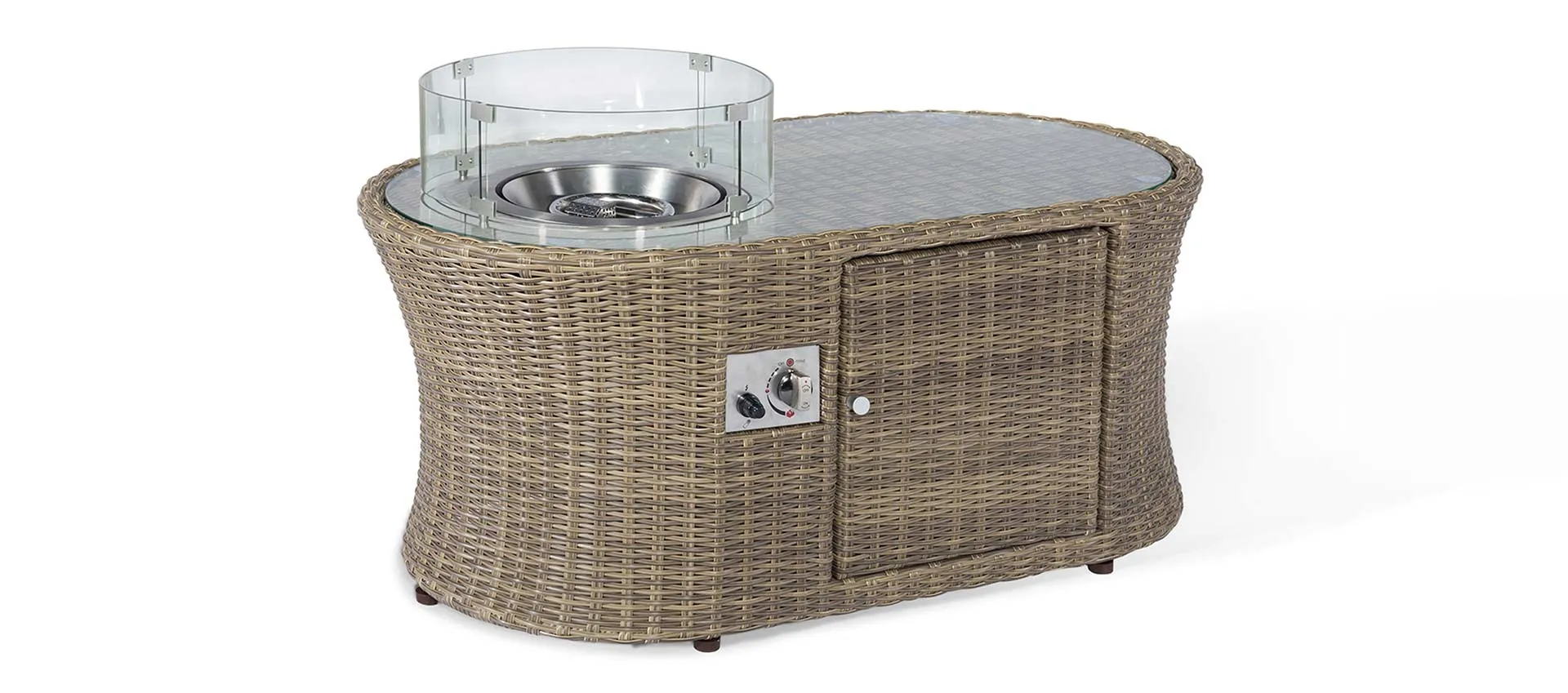 Maze Winchester Oval Fire Pit Coffee Table