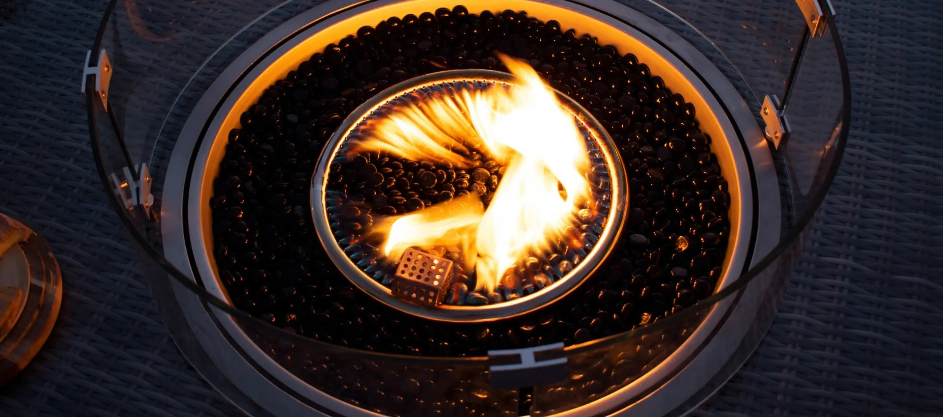 Maze Winchester Oval Fire Pit Coffee Table