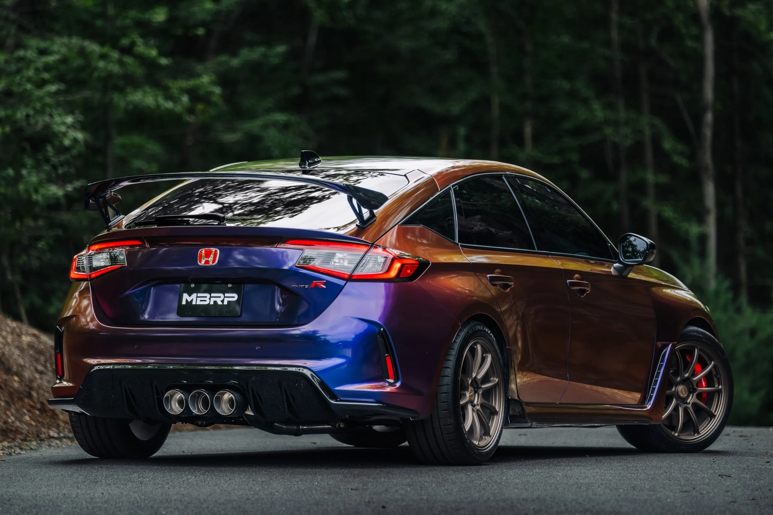 MBRP 2023  Honda Civic Type-R FL5 Triple Center Exhaust w/ Burnt End Tips