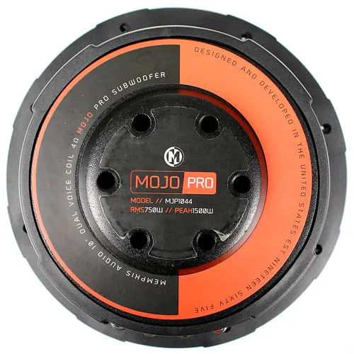 Memphis Audio 10" Subwoofer MOJO PRO Sub Dual 4 Ohm 750W RMS Power MJP1044