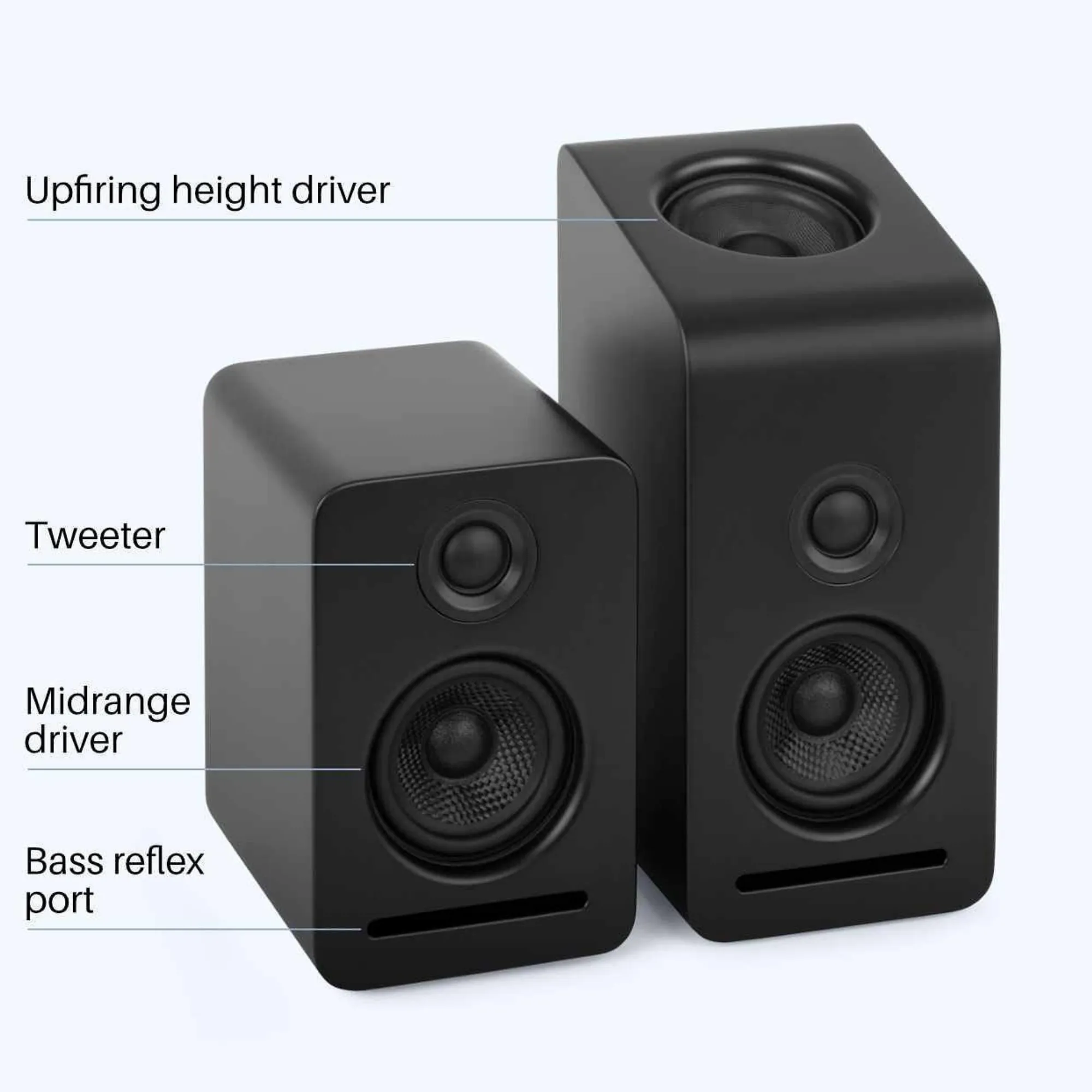 Monaco Front Speakers with Upfiring Drivers