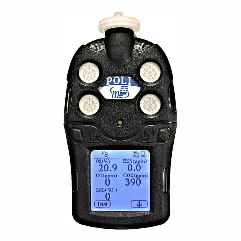 mPower POLI MP400P Pump 5-Gas Detector NDIR CO2/LEL/O2/H2S CO