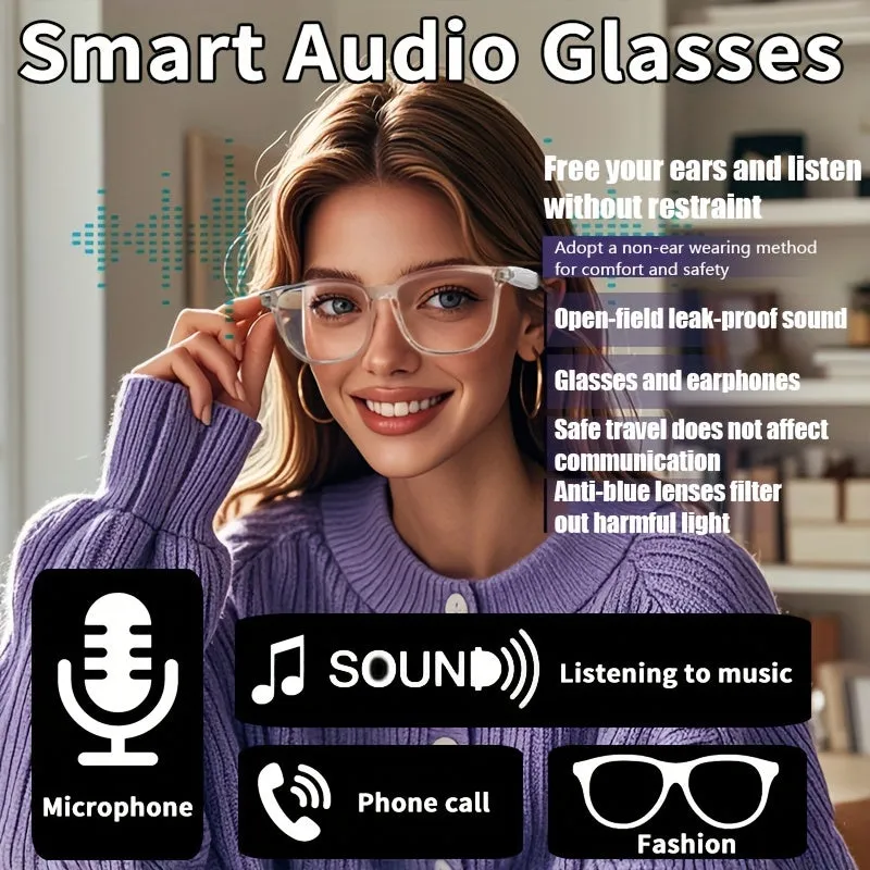 Music, Calls, And Protection!Wireless  Audio Glasses