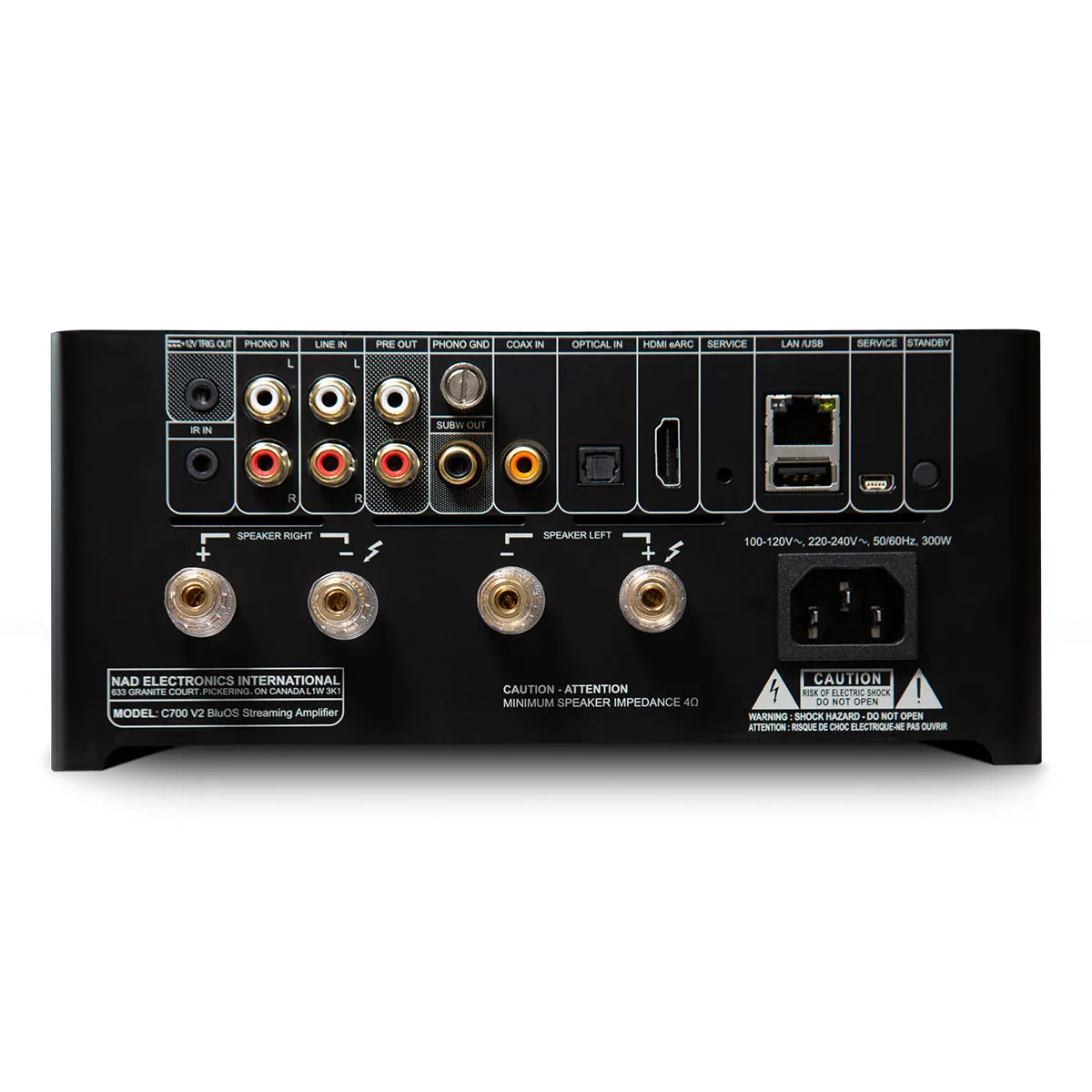 NAD Electronics C 700 V2 Streaming Amplifier with BluOS