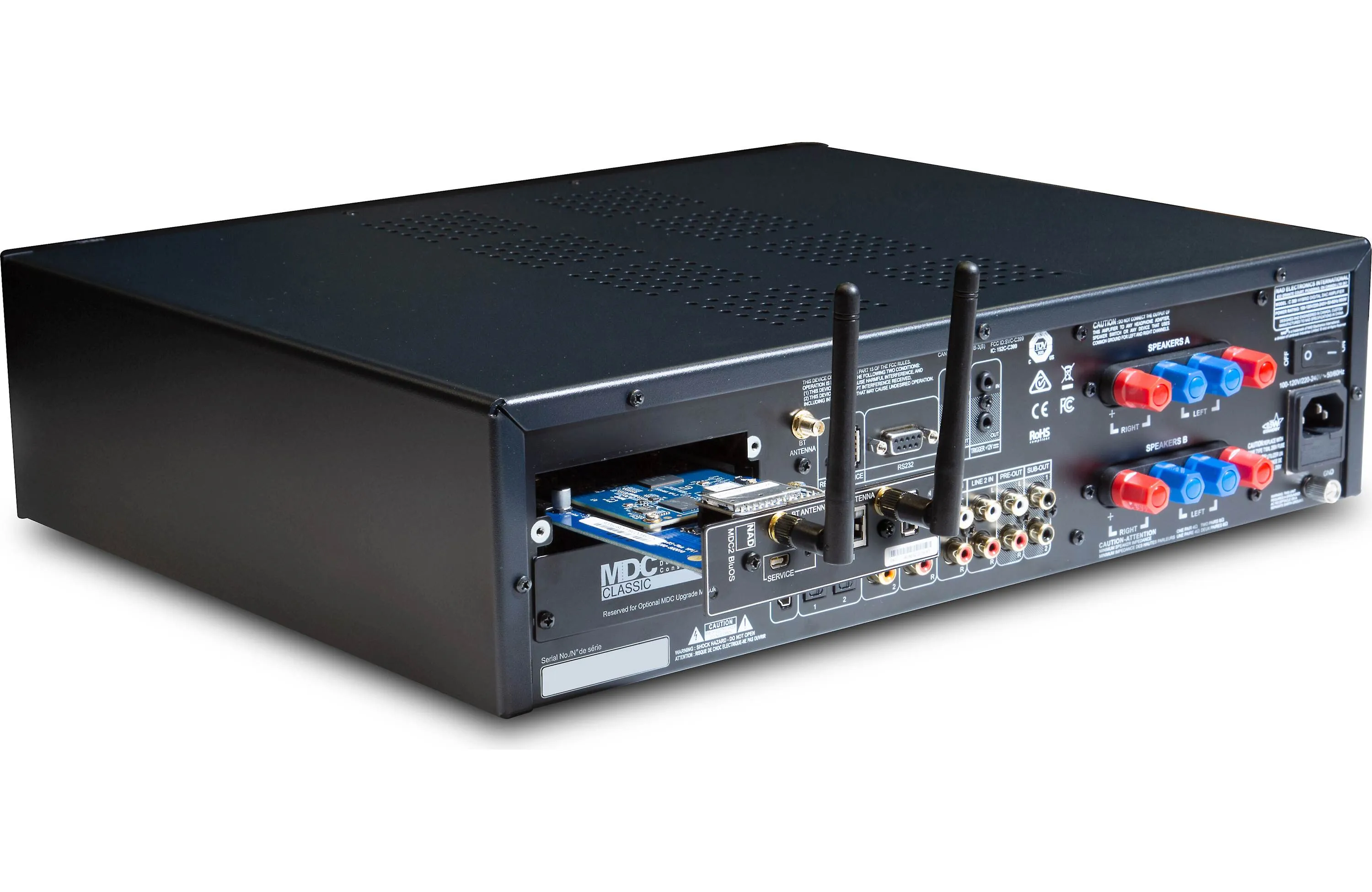NAD Electronics C399 Hybrid Digital DAC Integrated Amplifier with MDC BluOS-D Module