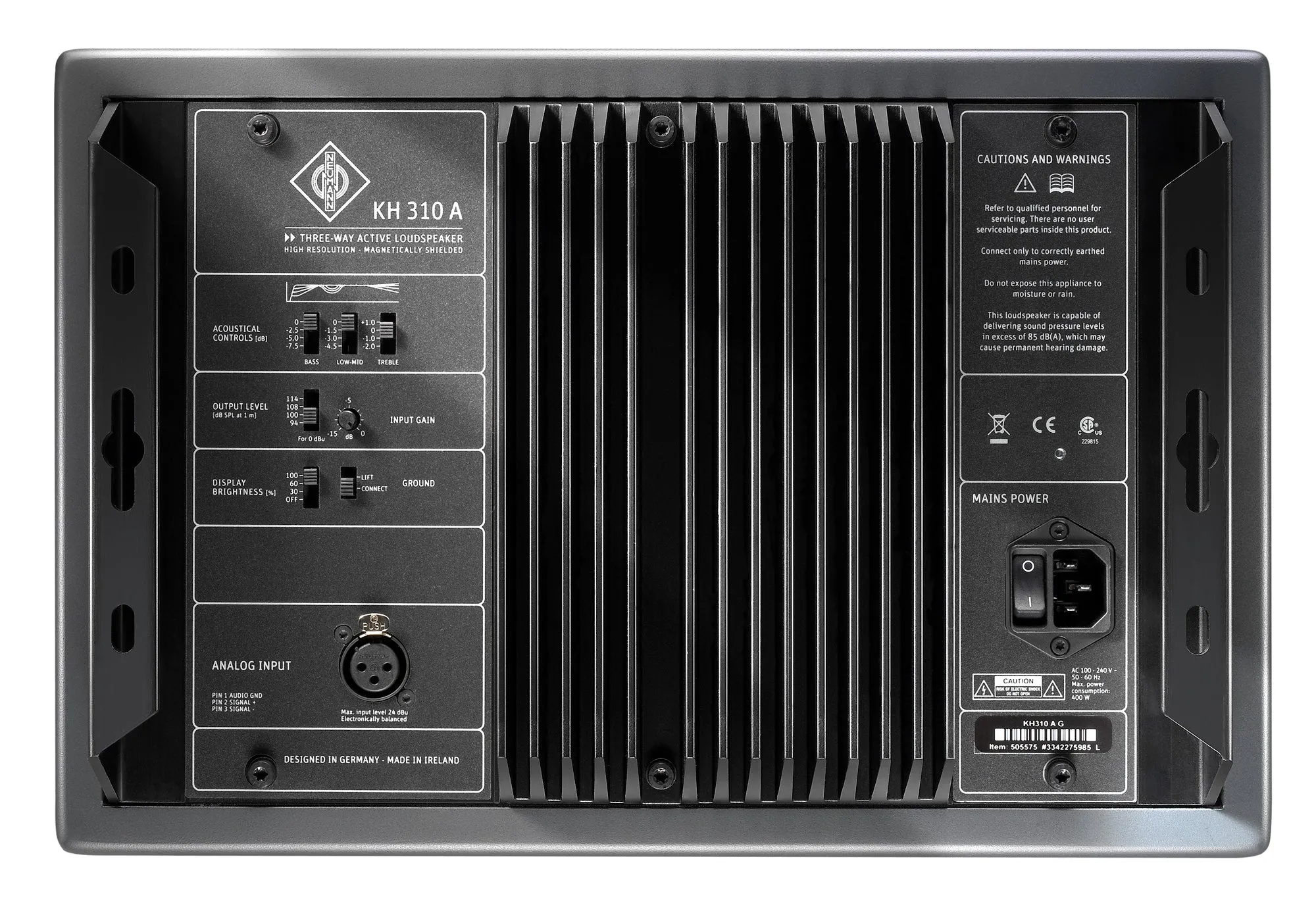 Neumann KH 310 A L - 3-Way Active Studio Monitor (Left version) - EA