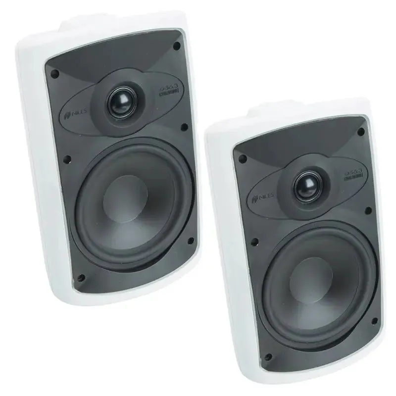 Niles OS6.3 White 2-Way 6" Indoor/Outdoor Home Theater Speaker (pair)