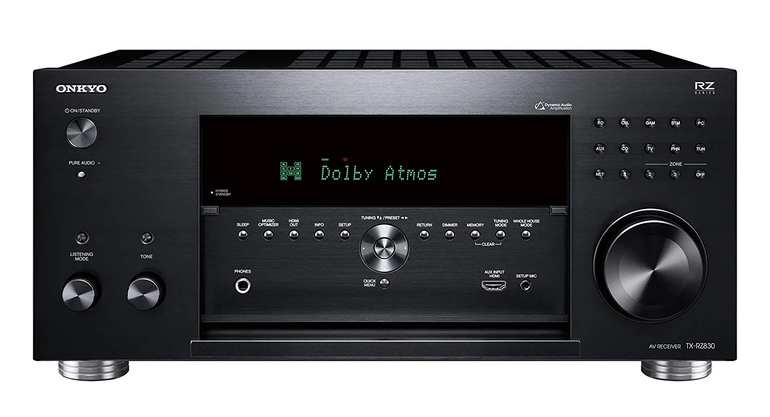 Onkyo TX-RZ830 9.2-Channel THX® Certified Select™ Network A/V Receiver Bluetooth Atmos 2250W (Certified Refurbished)