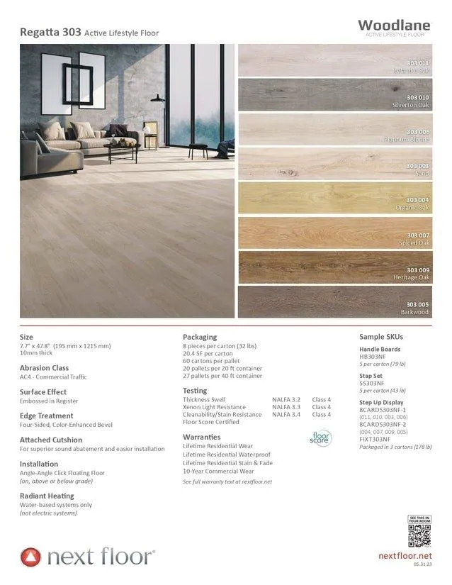 Organic Oak 303 004  - Nextfloor Laminate Regatta 303