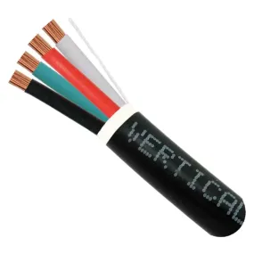 Outdoor Direct Burial 16 AWG 4C Speaker Wire 500' 65 Strand CL2 ETL Bare Copper OFC