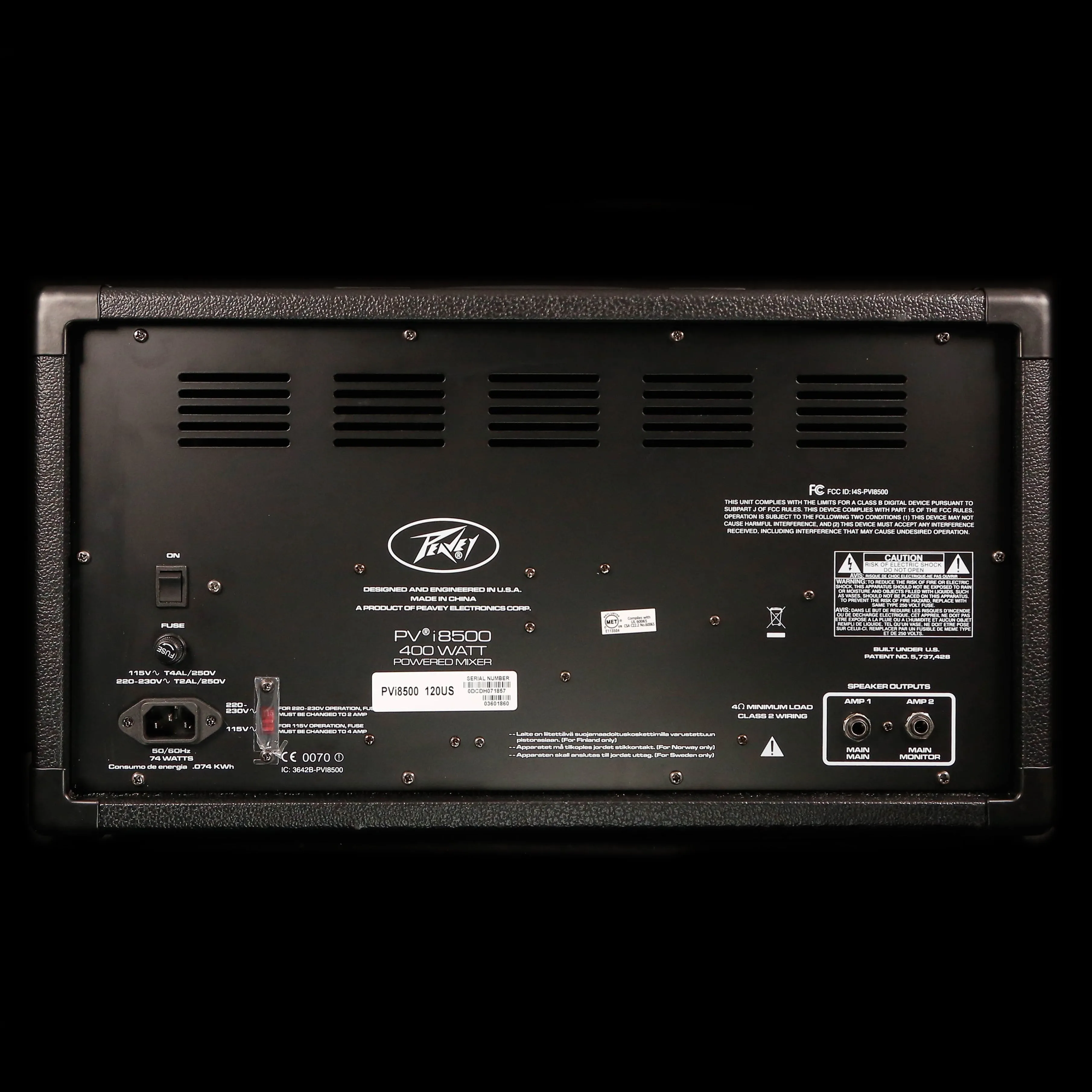 Peavey PVi8500 Powered Mixer, 120US