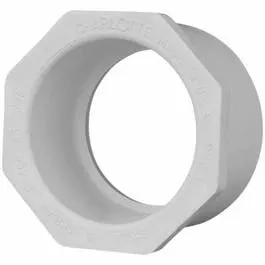 Pipe Reducer Bushing, White, 3/4 x 1/2-In.