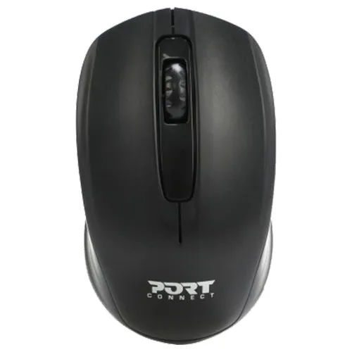 Port Connect Ambidextrous Wireless Mouse - Black | 900508