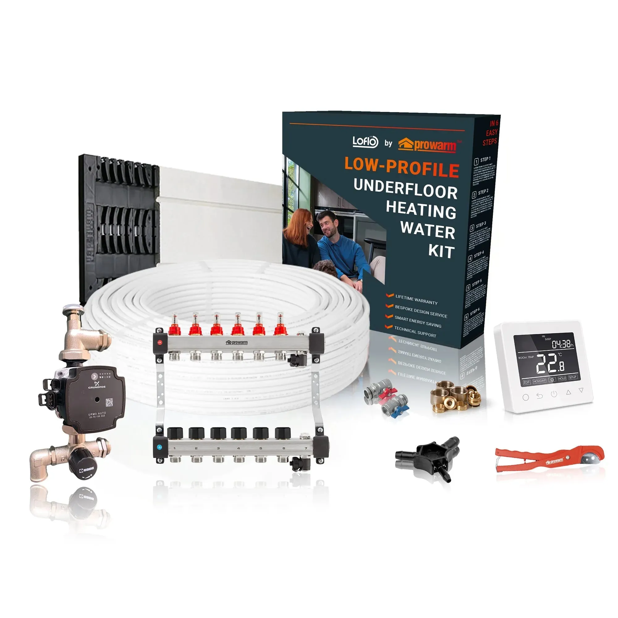 ProWarm™ Water Underfloor Heating Low Profile 18mm - Single Room