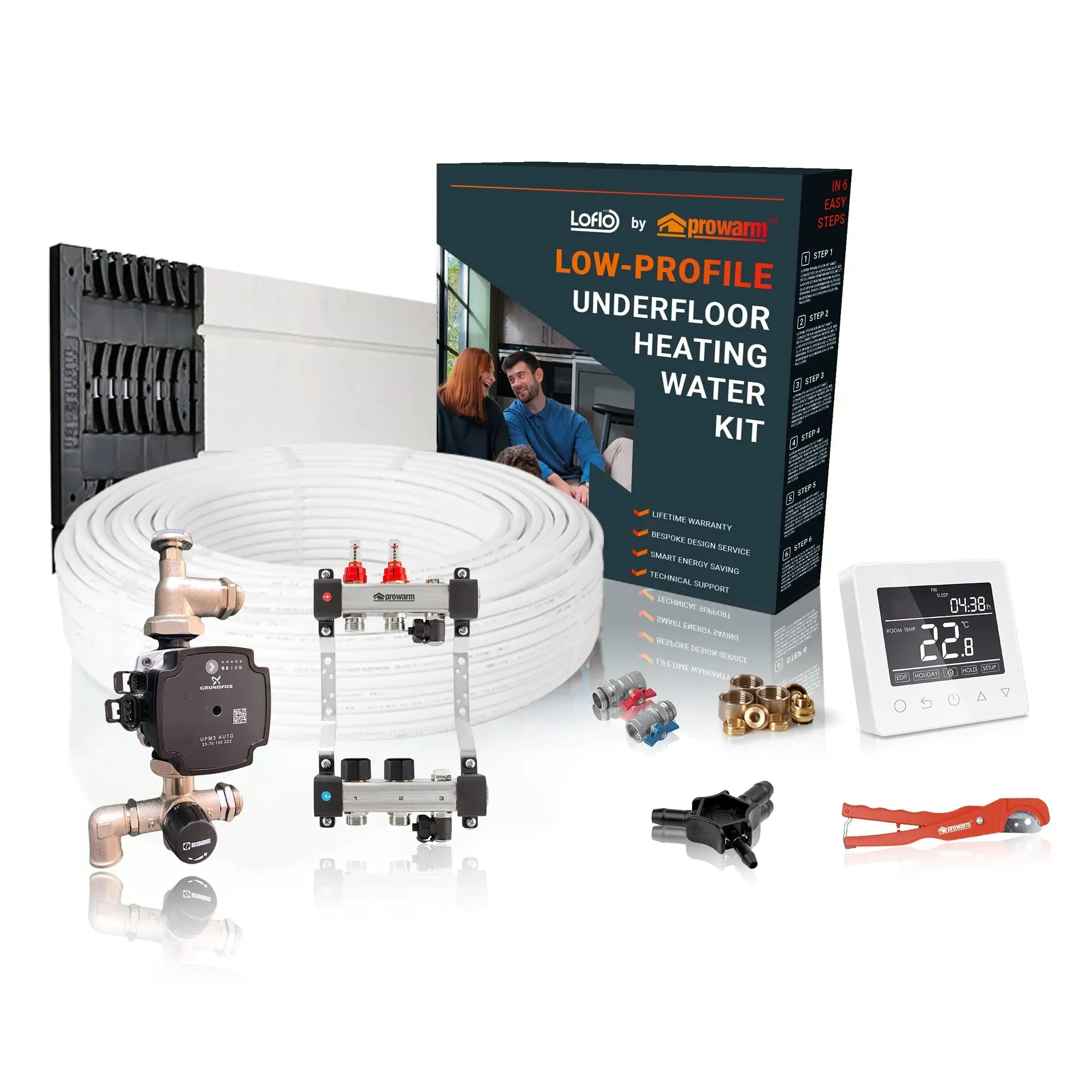 ProWarm™ Water Underfloor Heating Low Profile 18mm - Single Room