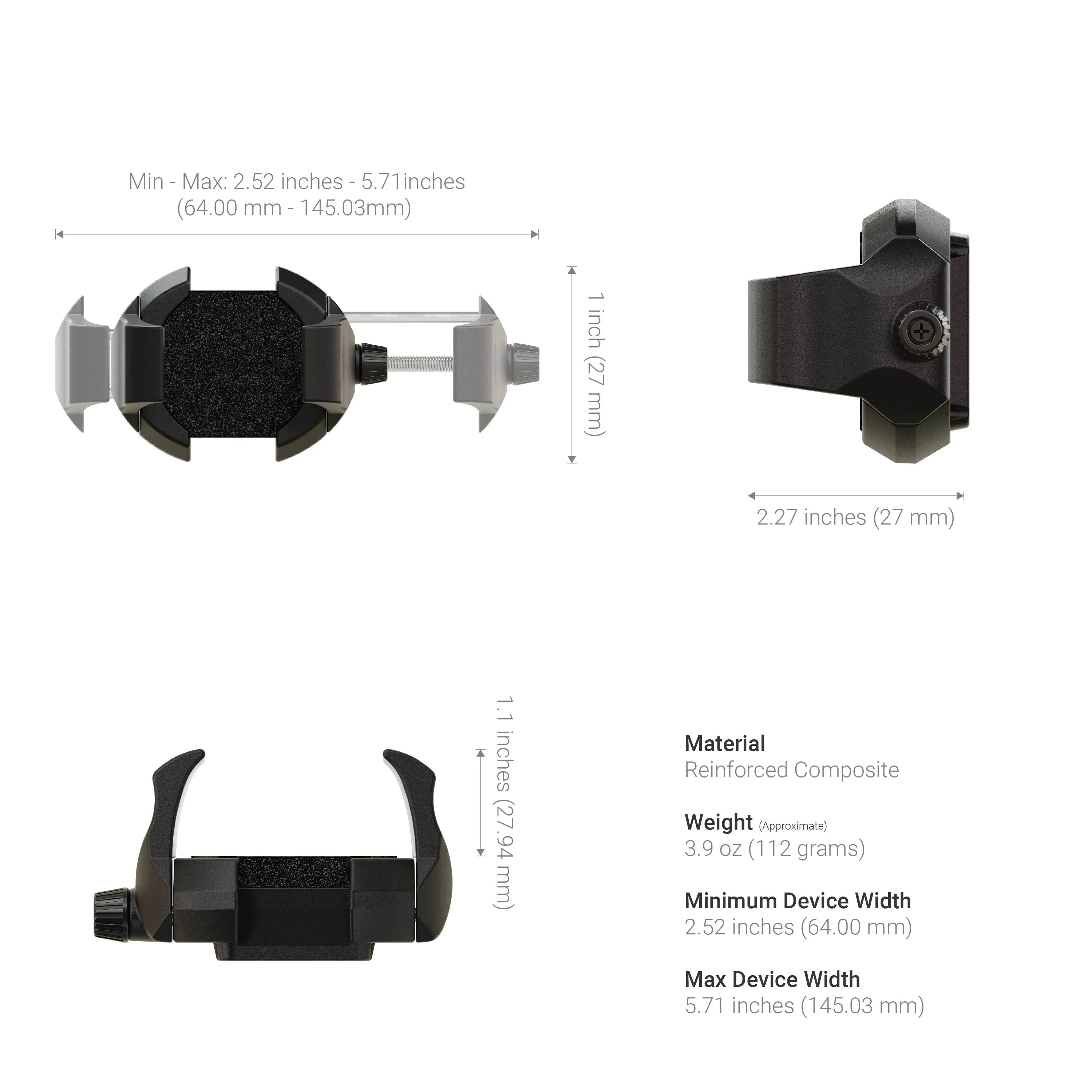 RoadVise® Ultra Phone and Tablet Holder