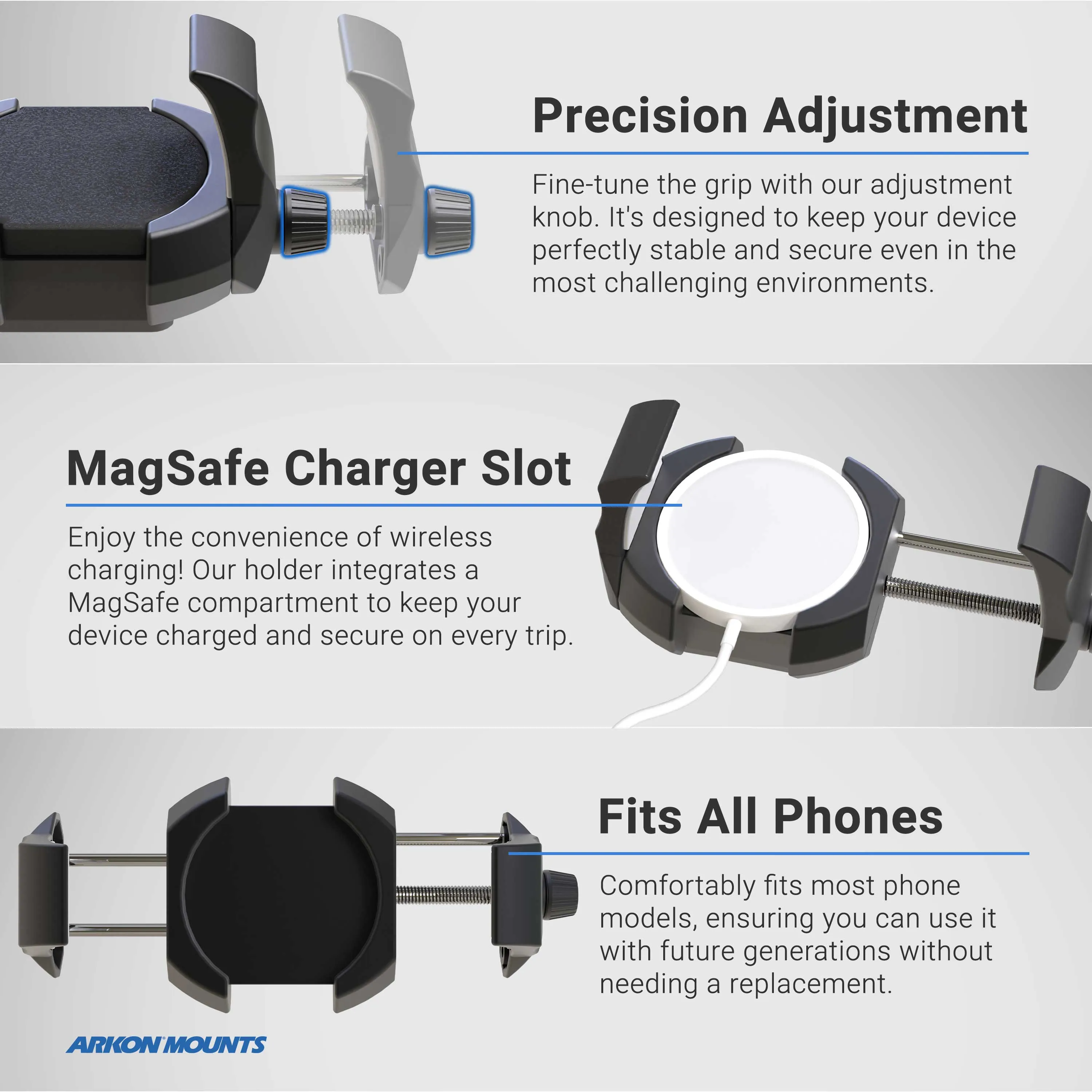 RoadVise® Ultra Phone and Tablet Holder