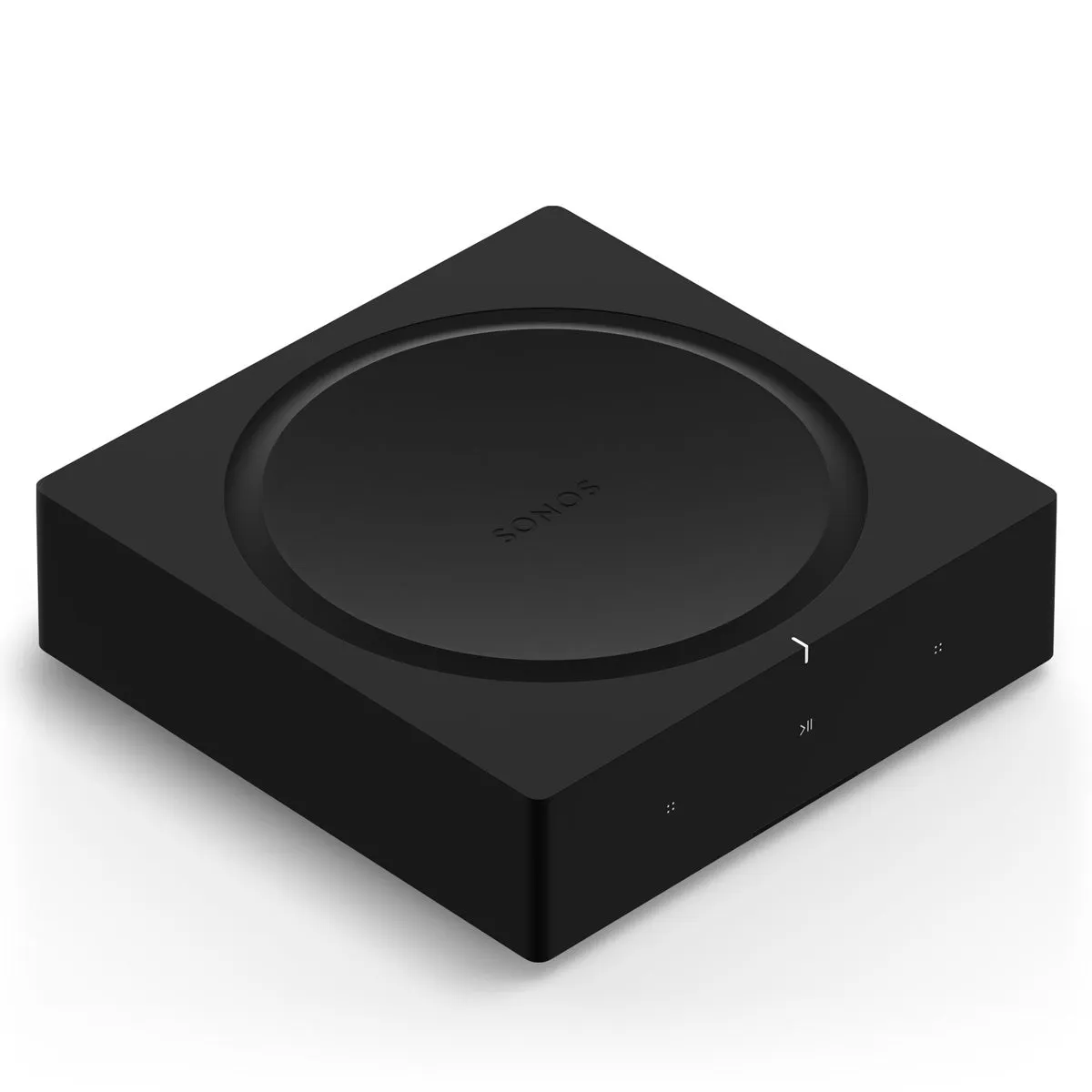 Rockustics EconoRock 6.5" 2-way Outdoor Powered Rock Speaker - Pair (Grey) with AMP Wireless Hi-Fi Player (Black)