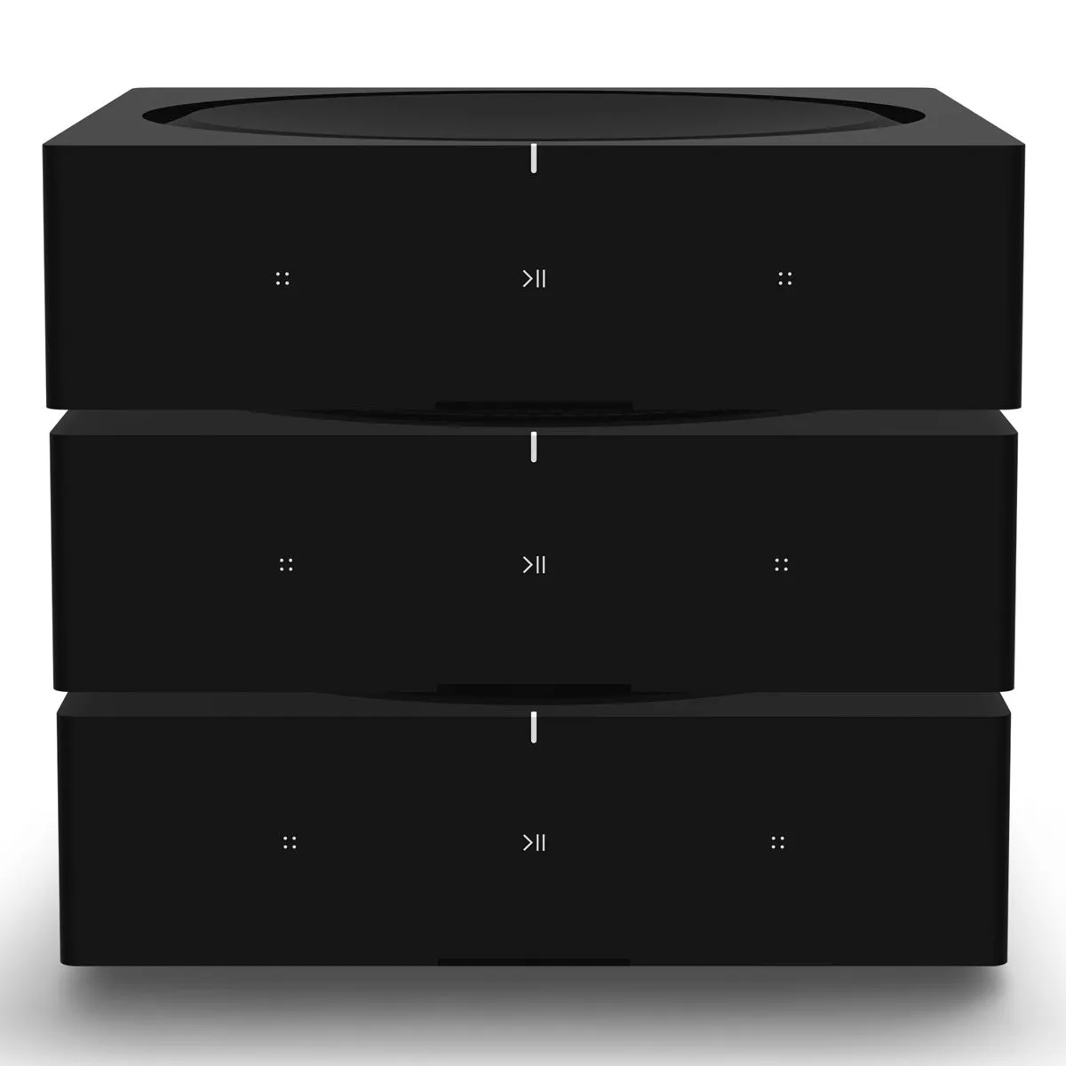 Rockustics OctoRock Powered 8" 2-way Outdoor Rock Speaker - Pair (Grey) AMP Wireless Hi-Fi Player (Black)