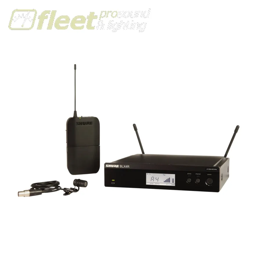 Shure BLX14R/W85 Wireless Rack-mount Presenter System with WL185 Lavalier Microphone