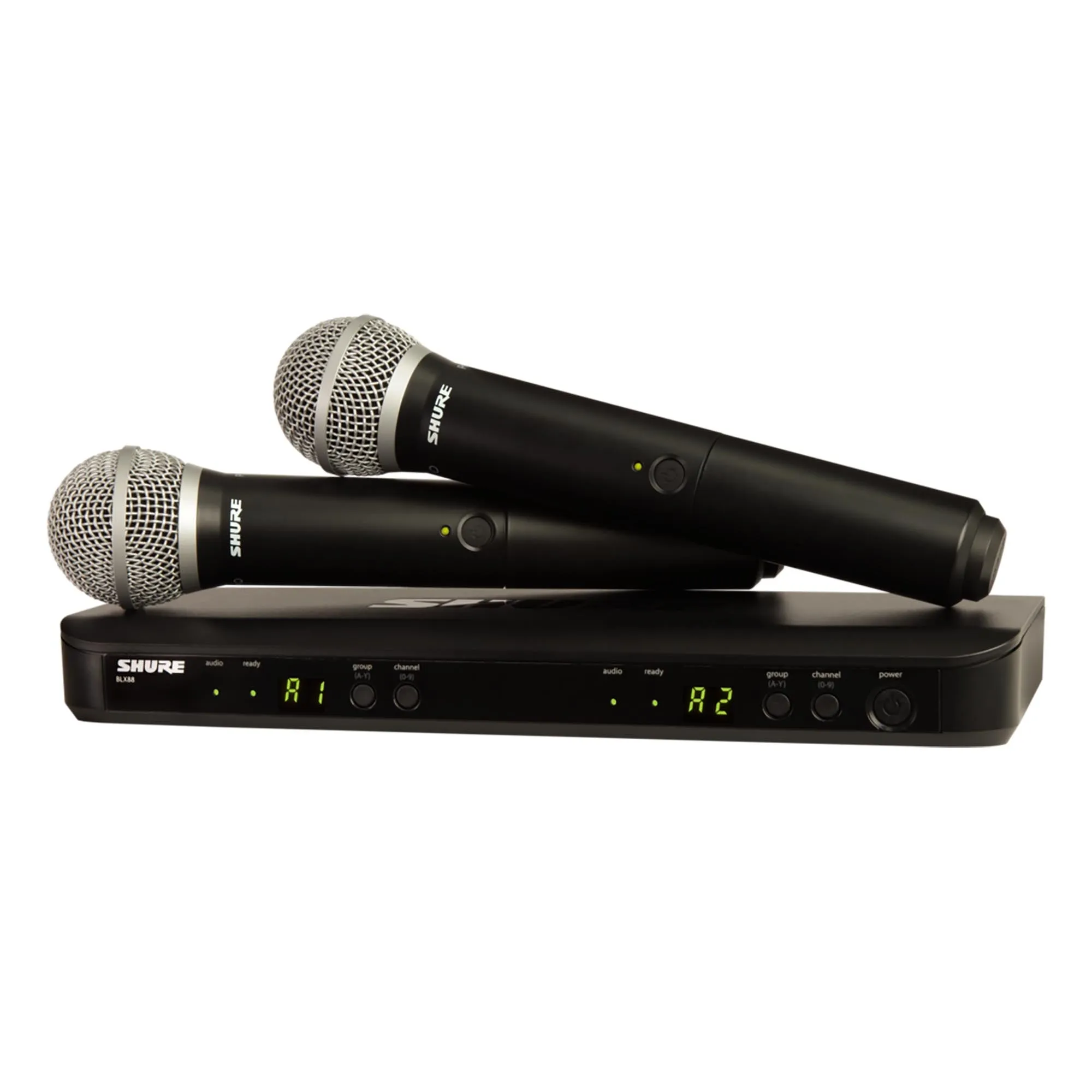 Shure BLX288/PG58 Dual Channel Handheld Wireless System, H11 Band