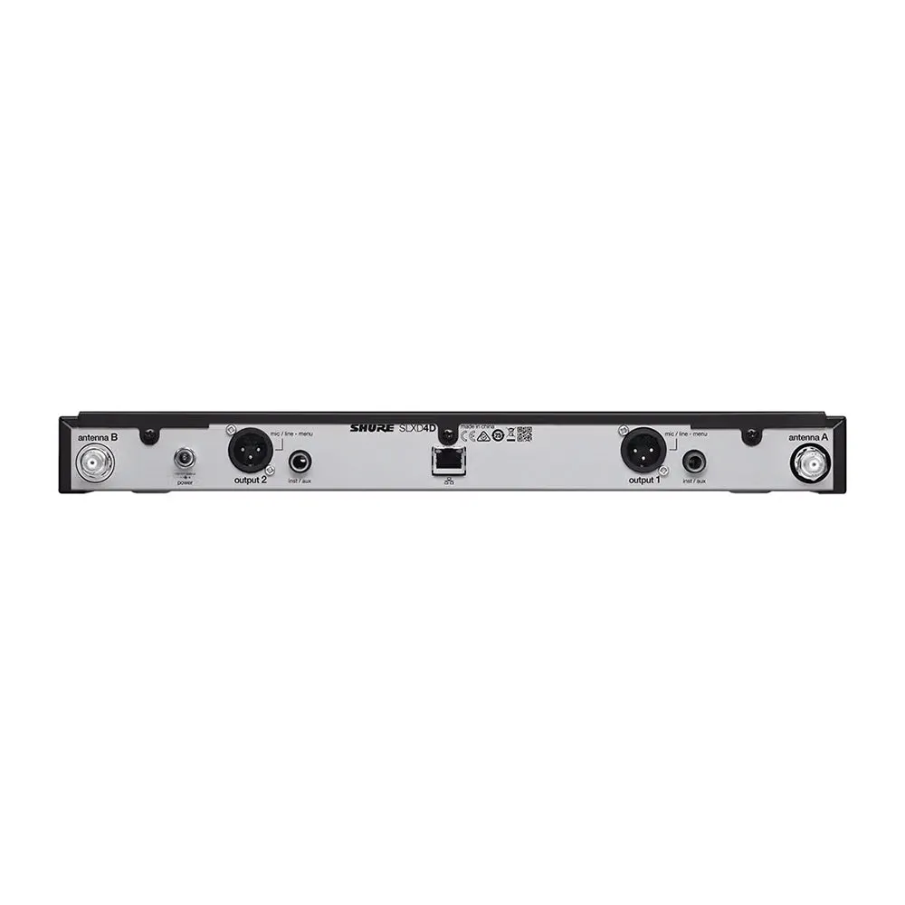 Shure SLXD4DH57 Dual-Channel Digital Wireless Receiver Band H57 (520-564MHz)