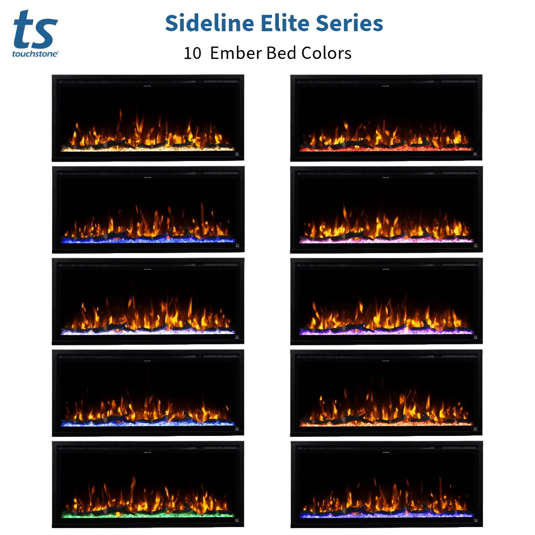 Sideline Elite 50 Inch Recessed Smart Electric Fireplace 80036