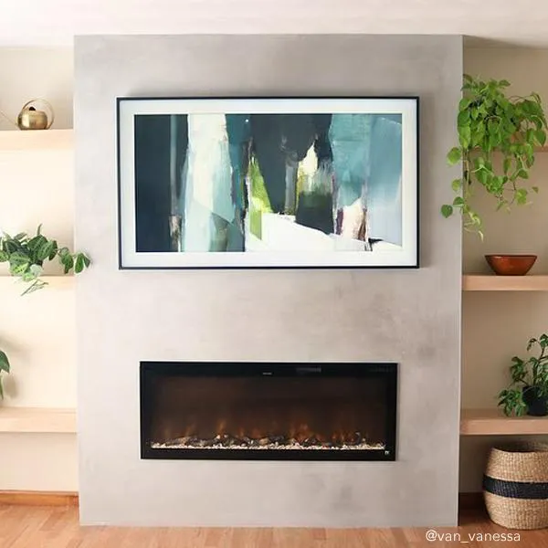 Sideline Elite 50 Inch Recessed Smart Electric Fireplace 80036