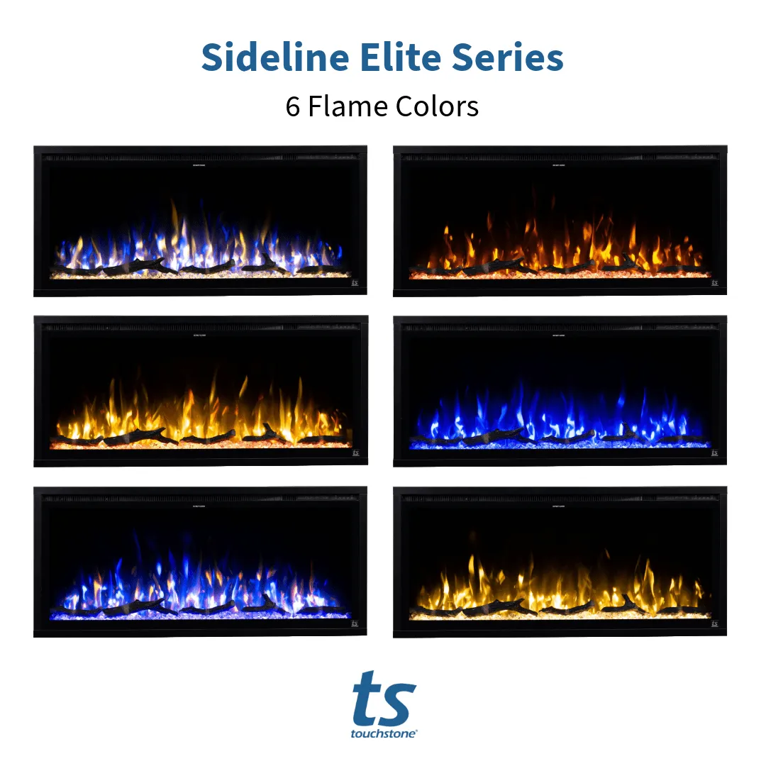Sideline Elite 50 Inch Recessed Smart Electric Fireplace 80036