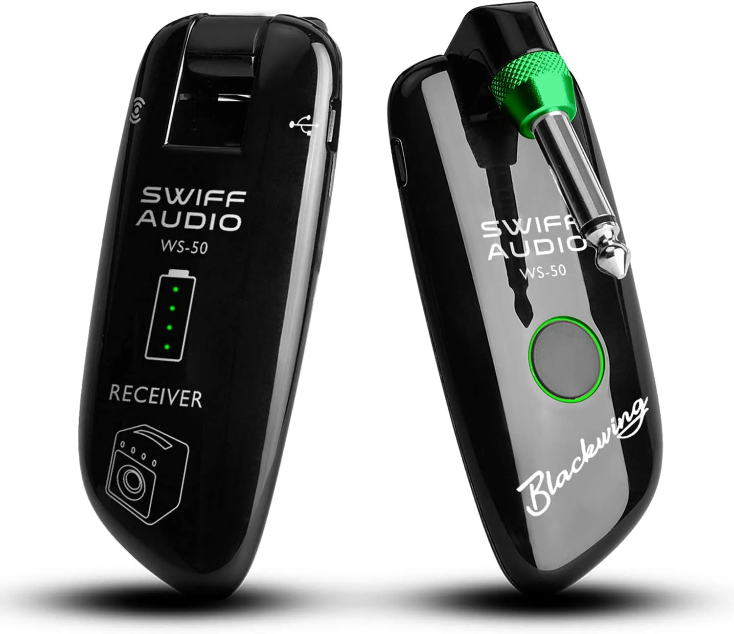 SWIFF High-Grade Electronic Guitar Wireless System Rechargeable Guitar Transmitter Receiver Support Multi Channels and 5.5 Hours Long Battery Life for All Electric Musical Instruments