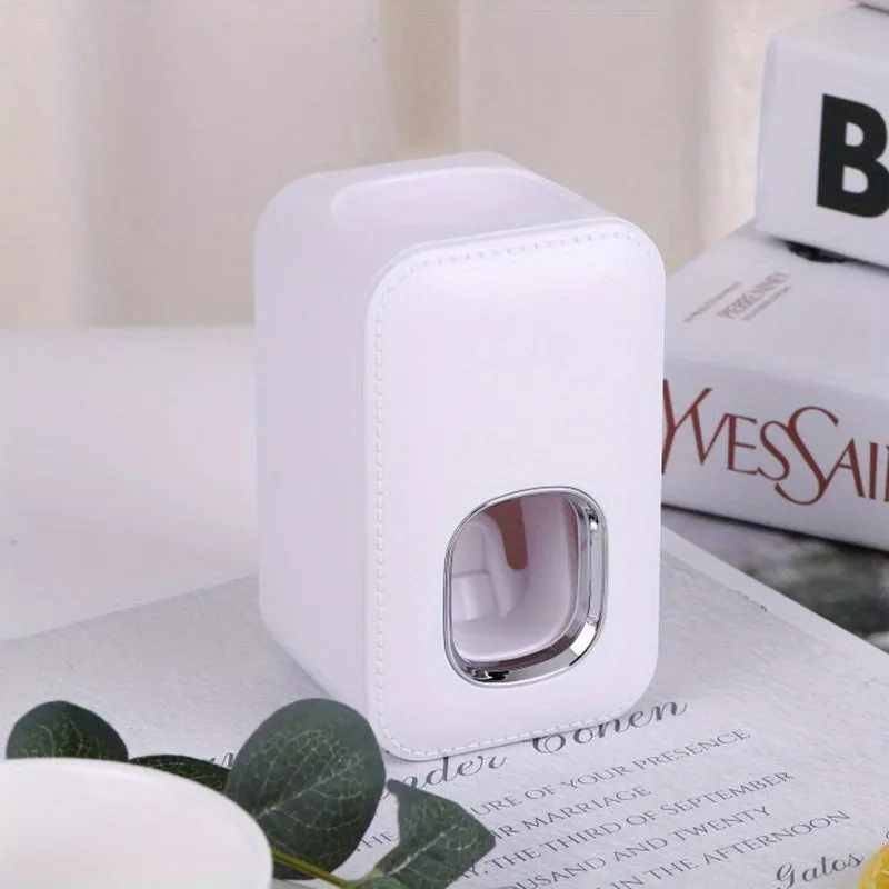 Toothpaste Dispenser Wall Mount for Bathroom Automatic Toothpaste Squeezer (Grey.Black.White)