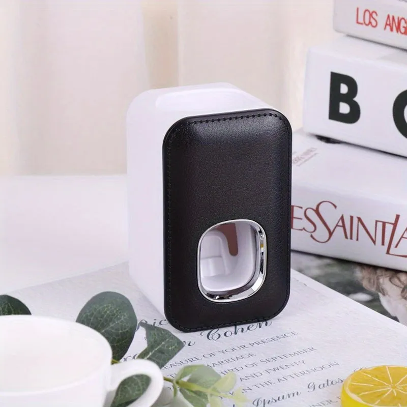 Toothpaste Dispenser Wall Mount for Bathroom Automatic Toothpaste Squeezer (Grey.Black.White)