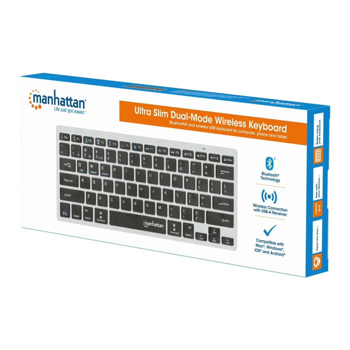 Ultra Slim Dual-Mode Wireless Keyboard
